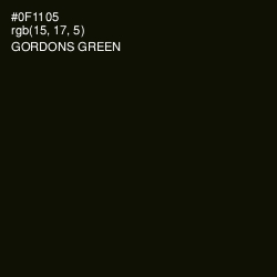 #0F1105 - Gordons Green Color Image
